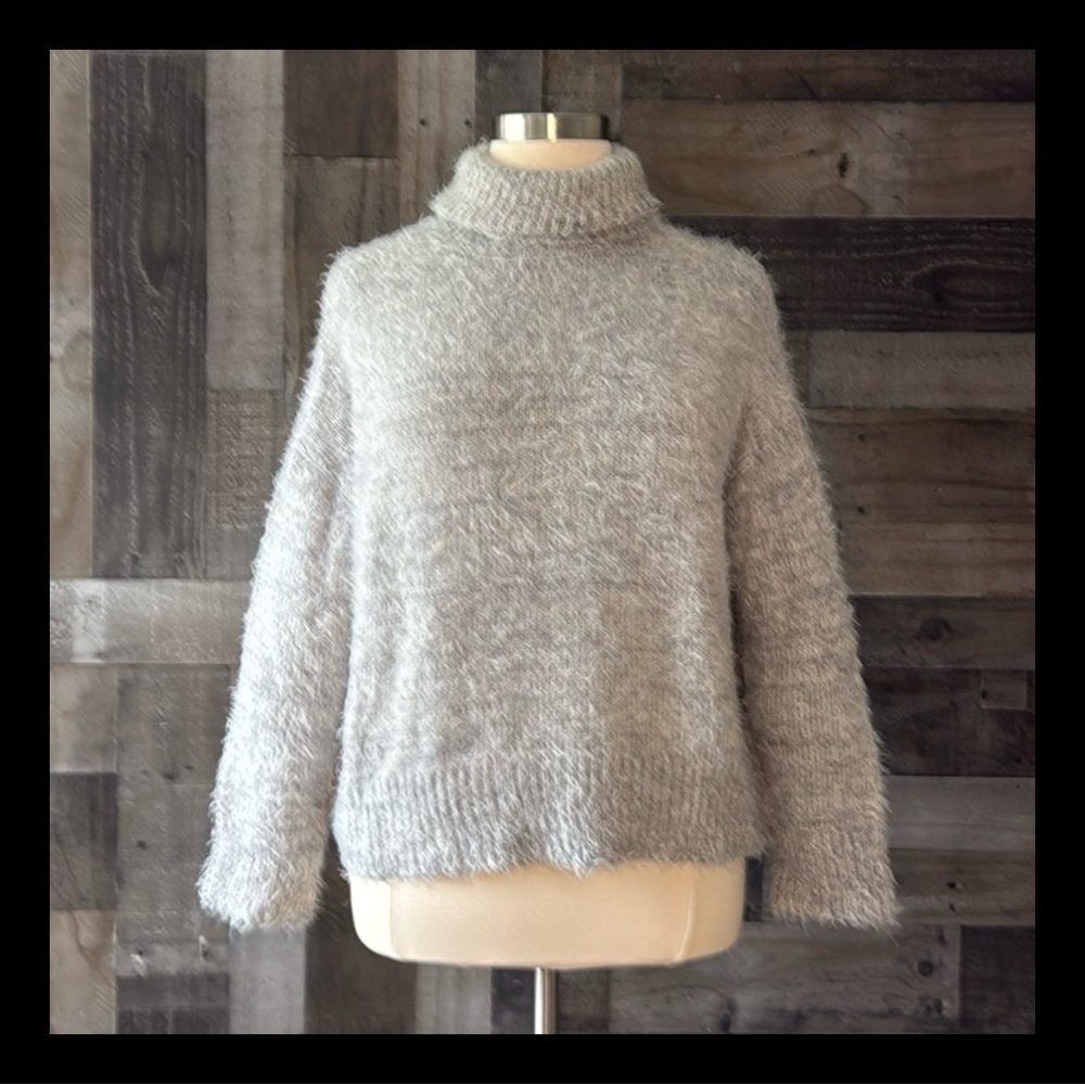 Show Me Your MuMu Fatima turtleneck sweater medium cozy eyelash knit boho chic
